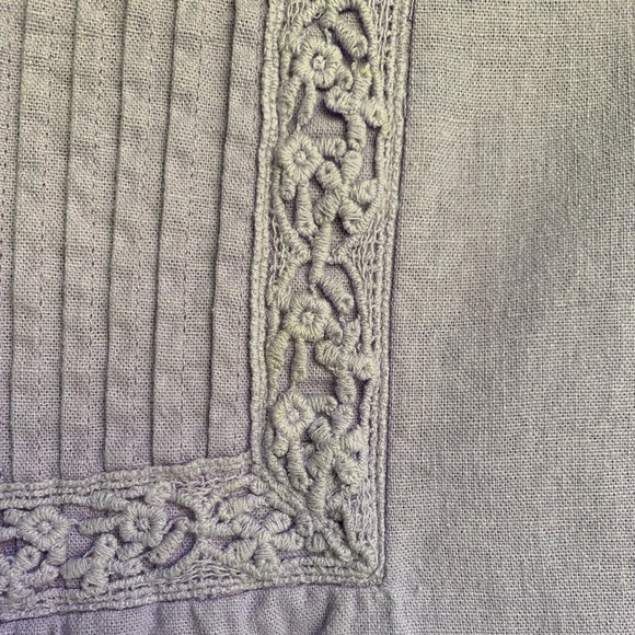 NWOT🍋 lilac linen top - Picture 4 of 5
